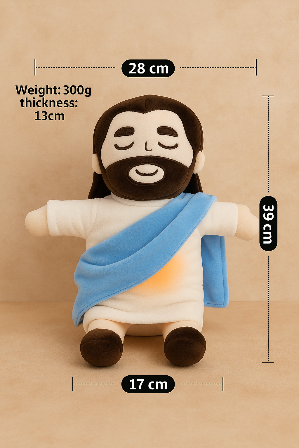 Blissful Jesus Plush